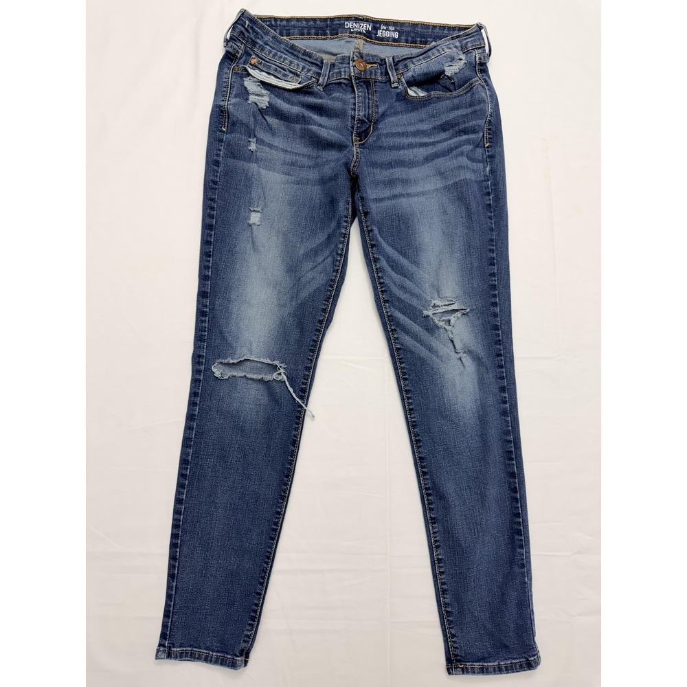Denizen From Levis Low Rise Jegging Jeans Juniors 13 Med Wash Distressed 31x29